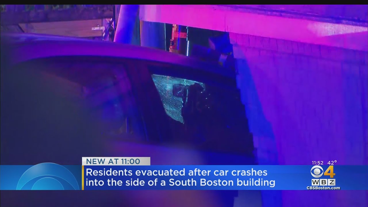 Car Crashes Into South Boston Residence Building, 17 People Evacuated ...