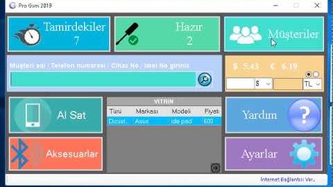 1-Cep Telefonu Bilgisayar Teknik Servis Stok 2.el AlımSatım 3ü1arada Takip Programı
