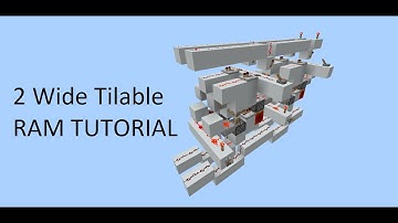 2 Wide Tilable RAM Tutorial: Minecraft Bedrock
