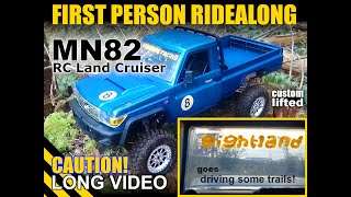 First Person Trail Ridealong with the MN82 RC Land Cruiser! (long video) #rc #mn82