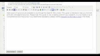 Edit LibGuide Content Box