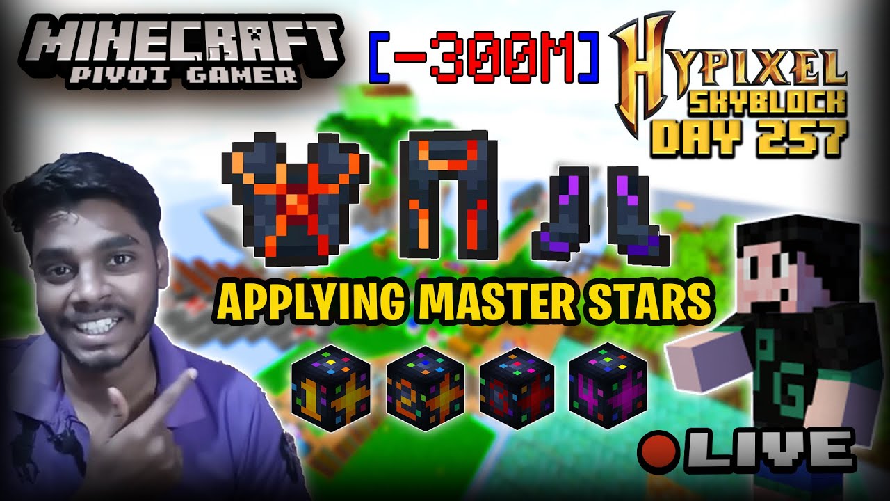 🔴Spent 300M | Applying1-4 Master Stars on Armor | Minecraft Hypixel ...