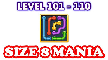Line Puzzle: Pipe Art - Size 8 Mania Pack Level 101 - 110 - Walkthrough