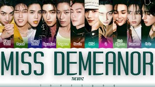 Download Lagu THE BOYZ (더보이즈) - 'Miss Demeanor' Lyrics 가사 [Color Coded Han_Eng_Chinese]（中韓英歌詞） MP3