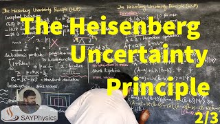 L21.2 The Heisenberg uncertainty principle: step by step derivation