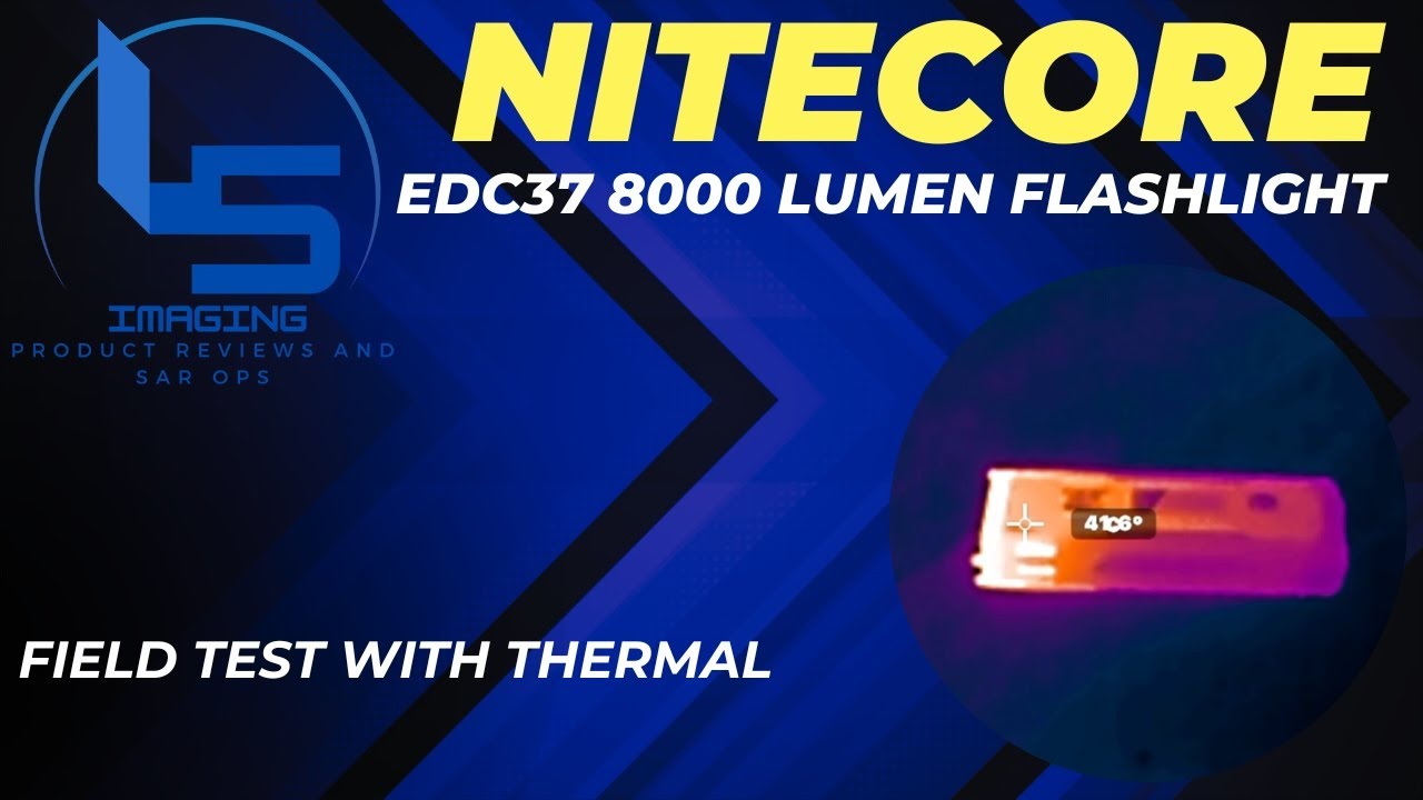 NITECORE EDC37 8000 Lumen Flashlight Review With Thermal Analysis. Hold The Sun In Your Hand.
