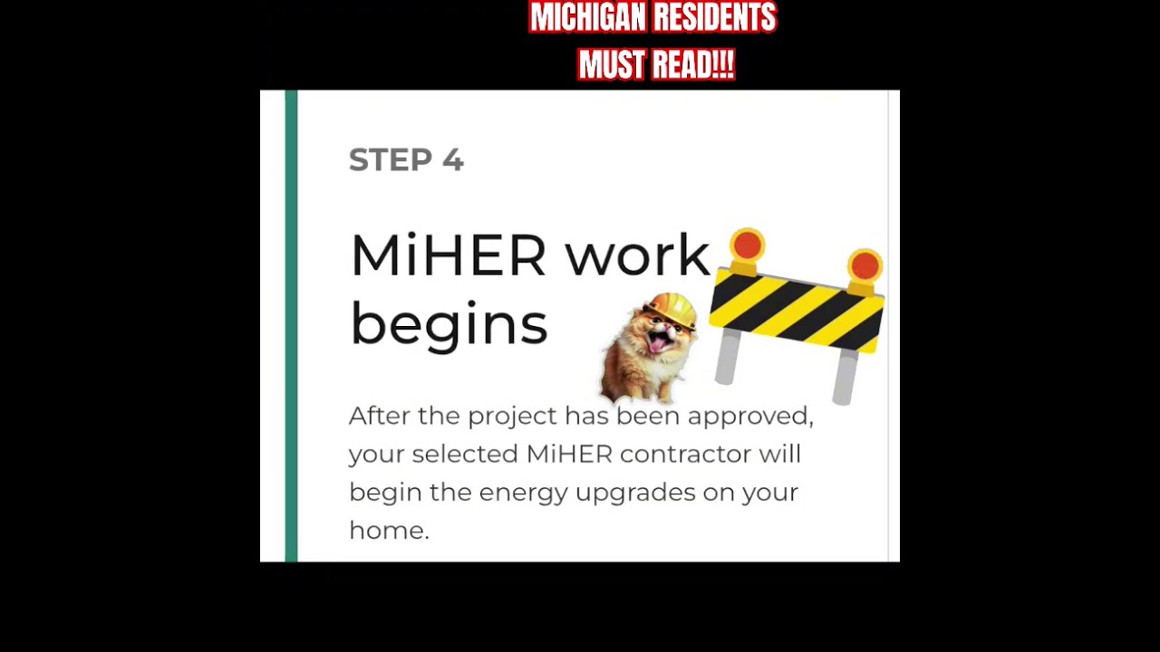 The Michigan Home Energy Rebates (MiHER) Program will fund energy efficiency
