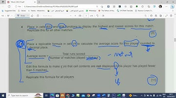 March 2023 P3 Excel v2 if , sort /ICT IGCSE O-Level Cambridge