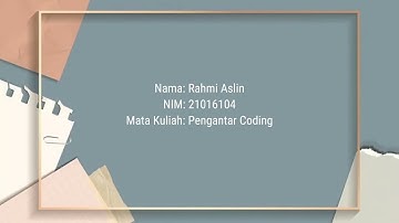 UAS PENGANTAR CODING || PEMROGRAMAN MODULAR