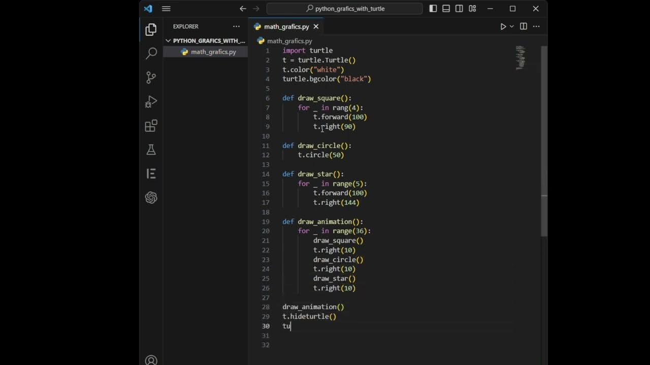 Mathematics grafic in python - YouTube