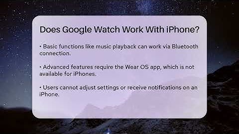 Does Google Watch Work With iPhone? - Talking Tech Trends