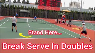 How To Break Serve In Doubles (Tennis Strategy Explained)