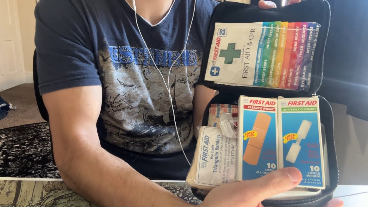 ASMR With a vintage first aid kit - YouTube