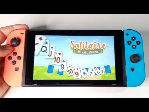 Solitaire TriPeaks Flowers | Nintendo Switch handheld gameplay