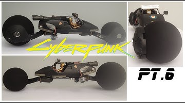 Cyberpunk bike - car - vehicle... Lambeeder pt.6. Trash bash, scratch built 1/24th scale speeder.