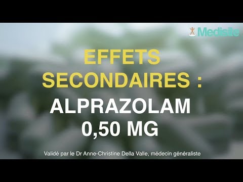 Alprazolam 0,50mg : les effets secondaires