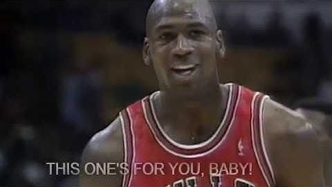 Michael Jordan: "Hey Mutombo, this one