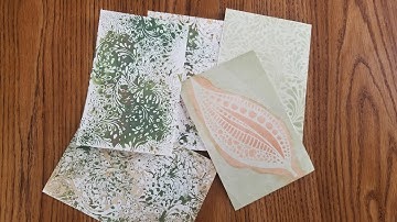 "Gel Press Techniques Part  2:  Stencils" Video Tutorial