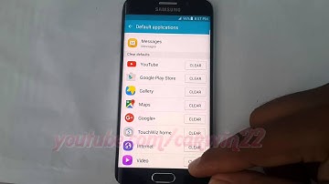 Android Lollipop : How to clear default Apps on Samsung Galaxy S6