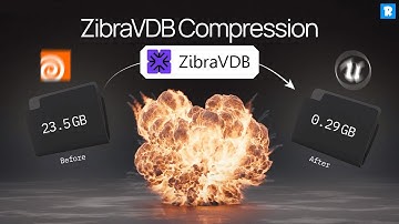 ZibraVDB | Compress Houdini VDB Files by 95% | Houdini to Unreal Engine | PYRO Smoke & Explosion