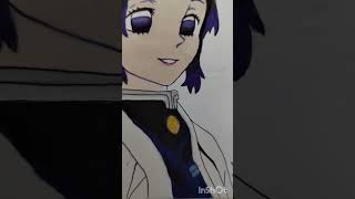 Shinobu Kocho Art || Demon Slayer || #art #shinobu #demonslayer #drawing #shorts