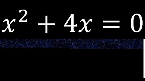 x^2+4x=0 , quadratic equations, exponent 2, second degree. without c