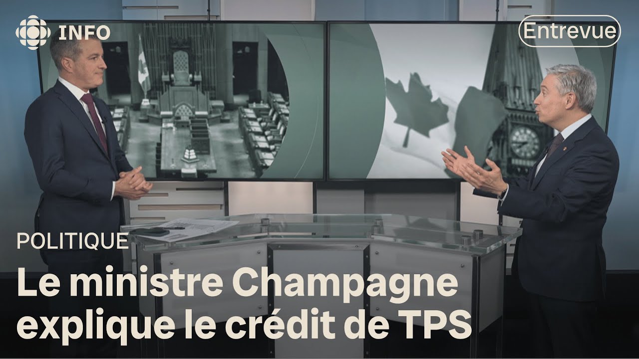 Le ministre Champagne explique sa bonification du crédit de TPS