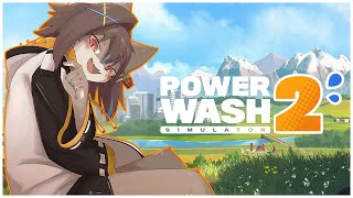 【PowerWash Simulator 2 】掃除しつつのんびり！【紺碧紅琉/Vtuber】