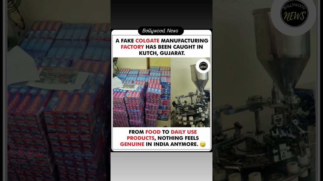 Fake Colgate factory busted 😳