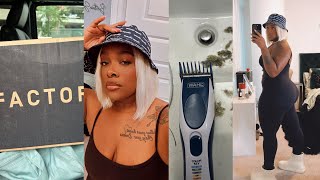 VLOG | ROASTING MYSELF THIS WHOLE VLOG + WIG FAIL + FACTOR MEALS + CUTTING MY OWN HAIR