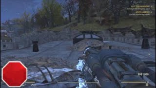 Fallout 76 pvp not sure if this is a new glitch.look at were camp is built and player movement