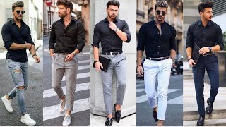 Latest Black Shirt Outfits Ideas for Men 2023
