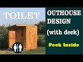 Best DIY Outhouse Design [TOILET and SINK]