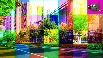 How To Create a Colored Grid Effect in Gimp