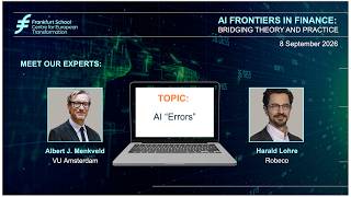 AI Frontiers in Finance Session 13 | AI Errors