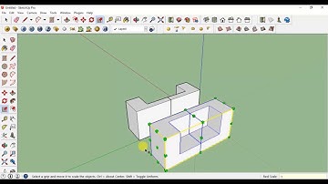 Sketchup tutorial - How to mirror any object in sketchup
