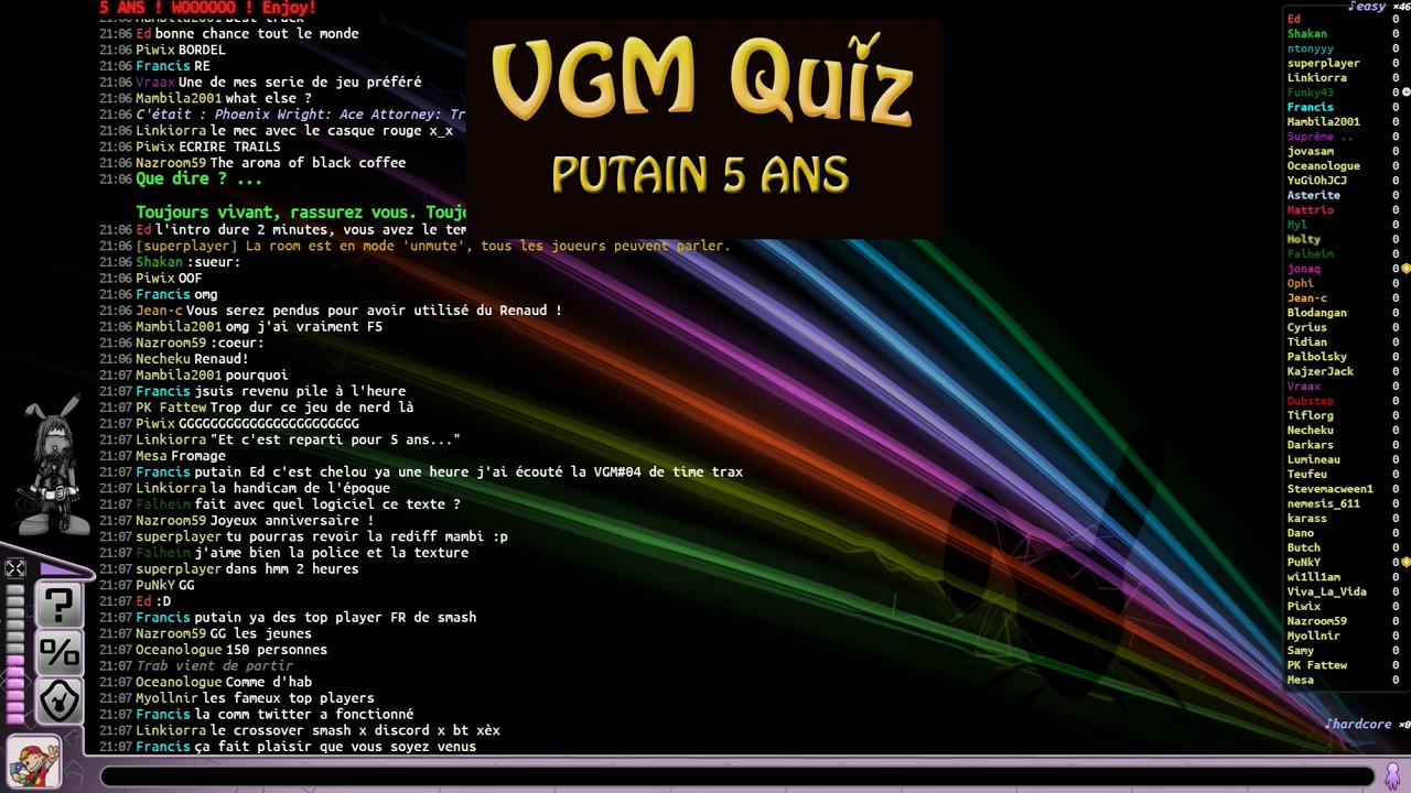 Blindtest VGM Quiz Event 5 me Anniversaire 22 02 18 YouTube