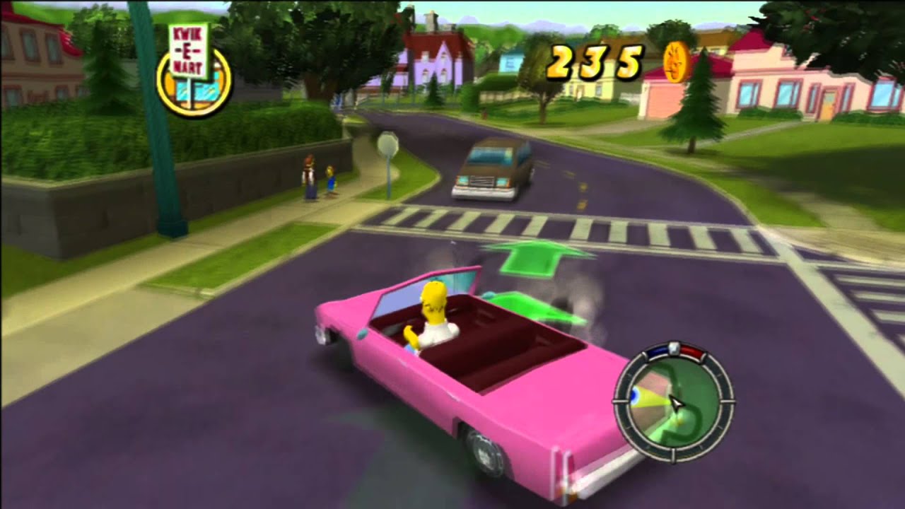 The Simpsons Hit & Run - Level 1 (Walkthrough) Part 1 (Homer) - YouTube