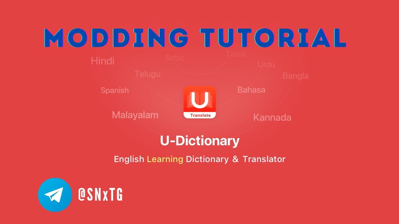 Mod In Dictionary How to Mod U Dictionary Translator Pro/VIP Unlock? - YouTube