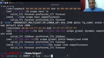 Laboratorio 6.2: IP tables   UFW Firewall cmd