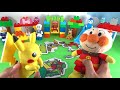 アンパンマン ピカチュウ ポケモン 英語 子供向けアニメテレビ♪子供が喜ぶおままごと英会話♪パズルゲーム♪anpanman pokemon baby english kids toys