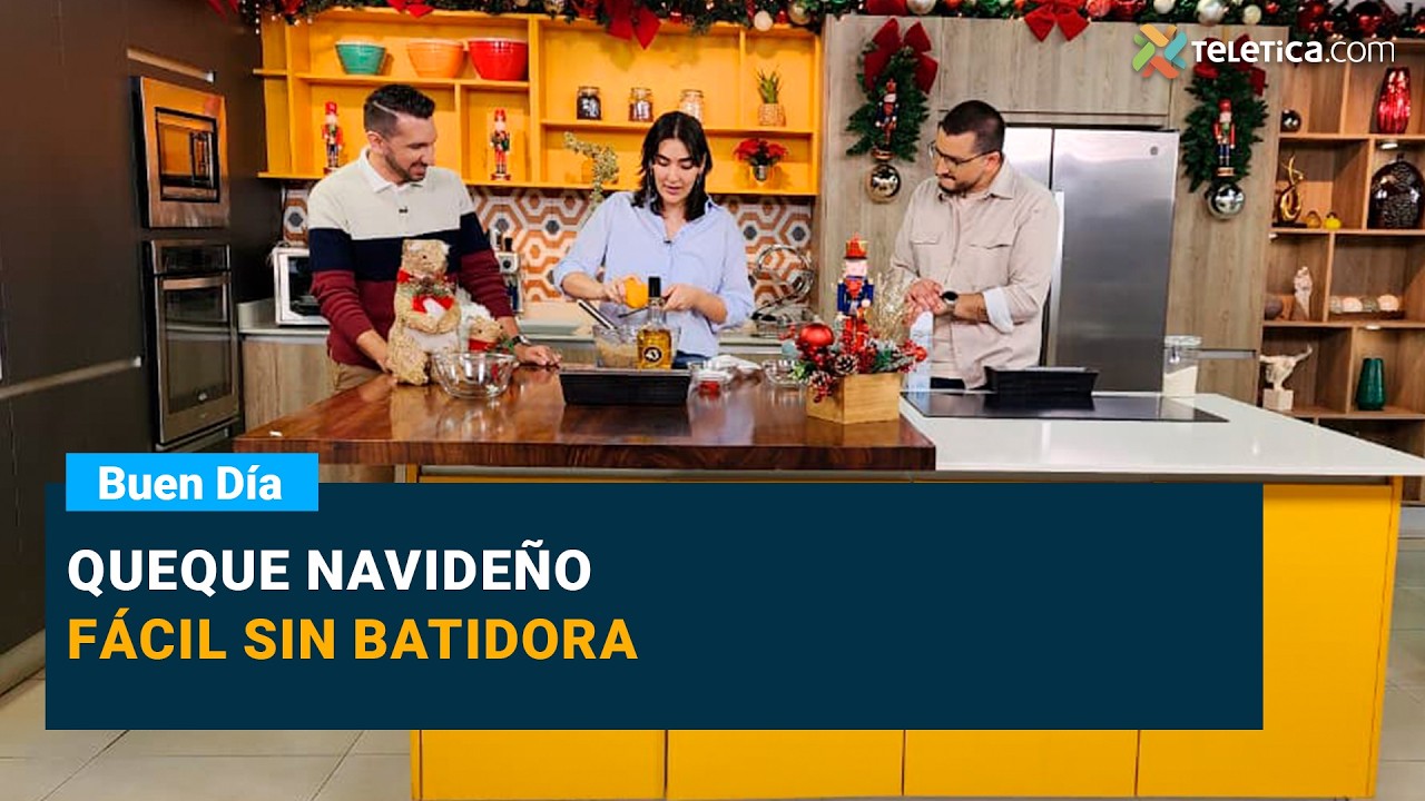 Queque navideño fácil sin batidora