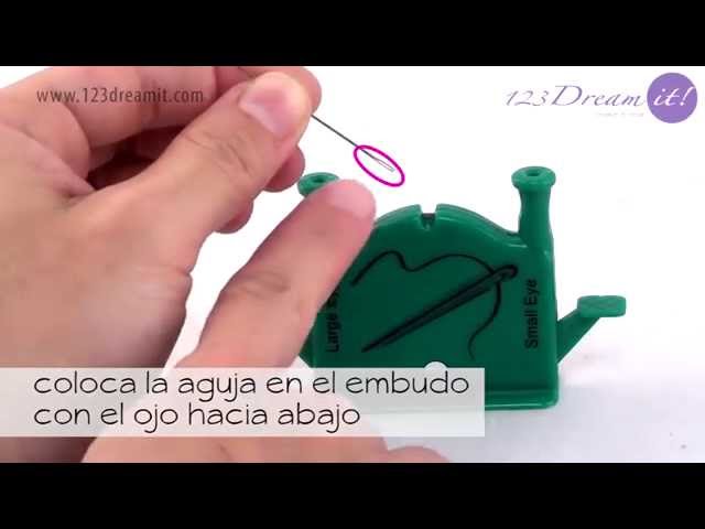 Enhebrador de agujas para hilos finos y agujas con pequeño ojo - Plateado  x2 - Perles & Co