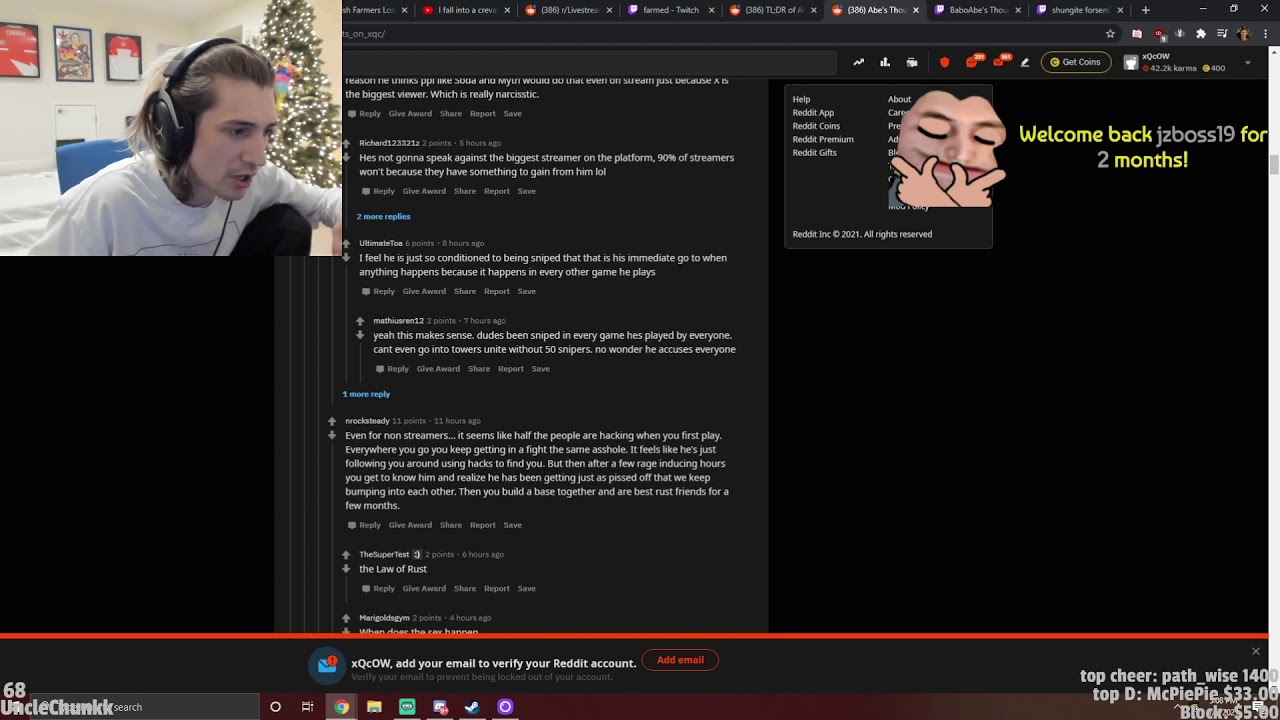 Xqc RP ideas for OTV RUST RP server