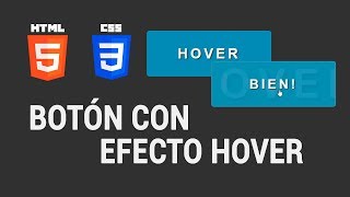 Boton con efecto hover de texto HTML y CSS