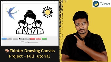 🎨 Tkinter GUI Drawing Canvas Project – Full Tutorial (Step-by-Step Guide)