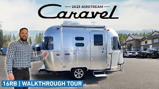 SMALLEST Airstream Camping Trailer | 2023 Caravel 16RB Walk Through Tour