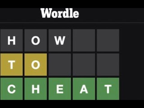 How to cheat at Wordle!