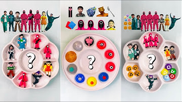 Guess The Final Color🎨（Squid Games Collection 04）｜MIxing Color｜Satisfying ｜Relaxing| Paint| ASMR Art