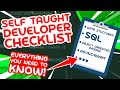 The Self Taught Developer Checklist
